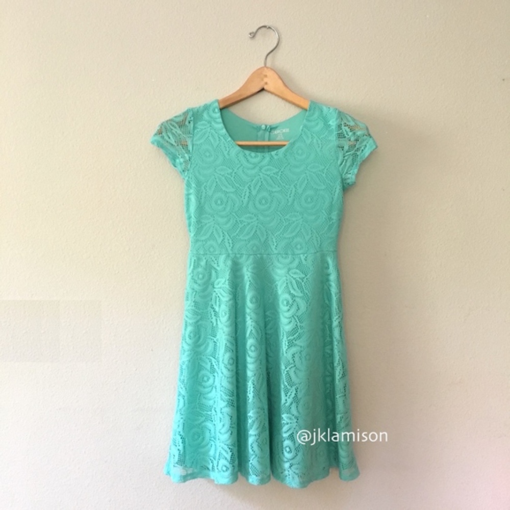 Cherokee Girls' Floral Lace Fit & Flare Dress